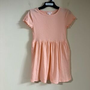 Cat&JackGirl'sS-6/7,RibbedSummerDressFlutterSleevePeachSorbet,GreenXL,XS…78